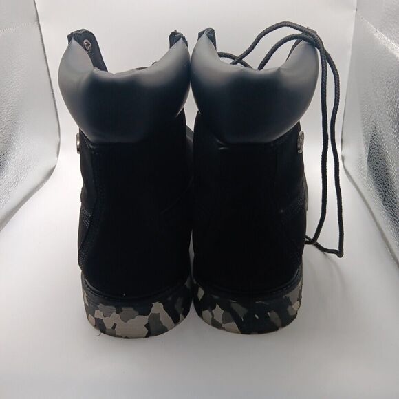 Lugz Convoy Mens Camo Size 13 MCNVCD-0603 Black Lace Up Casual Dress Boots - Picture 4 of 5